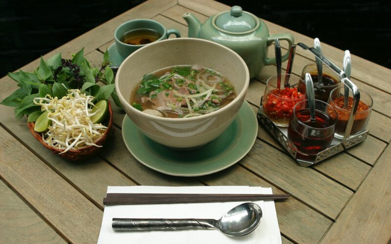 ramen on bowl