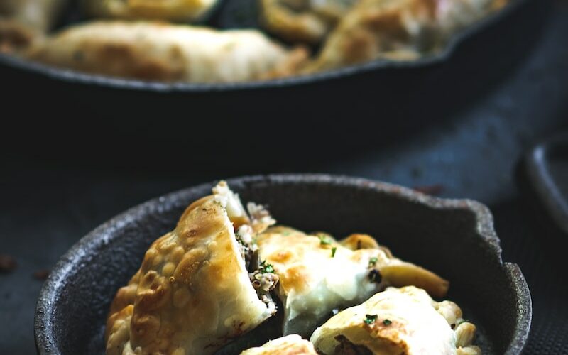 fried food on black pan