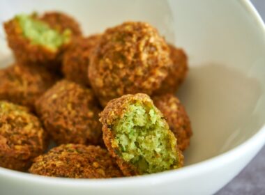 fried food on white ceramic bowl