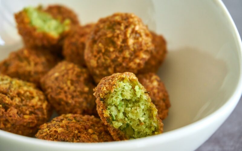 fried food on white ceramic bowl